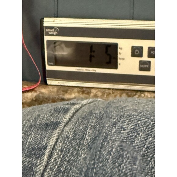 Almost Famous Women Junior Sz 9 Blue Distressed Denim Bib Overalls Grunge Boho - Picture 12 of 12